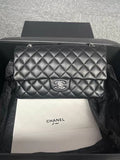 Chanel Chanel CF black silver hardware lambskin medium