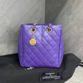 Chanel Chanel 20A purple gold hardware leather