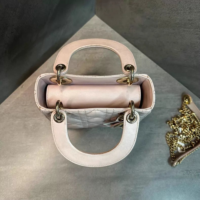 Dior Lady Dior lambskin gold hardware 17 20