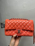 CHANEL Chanel CF medium patent leather pink