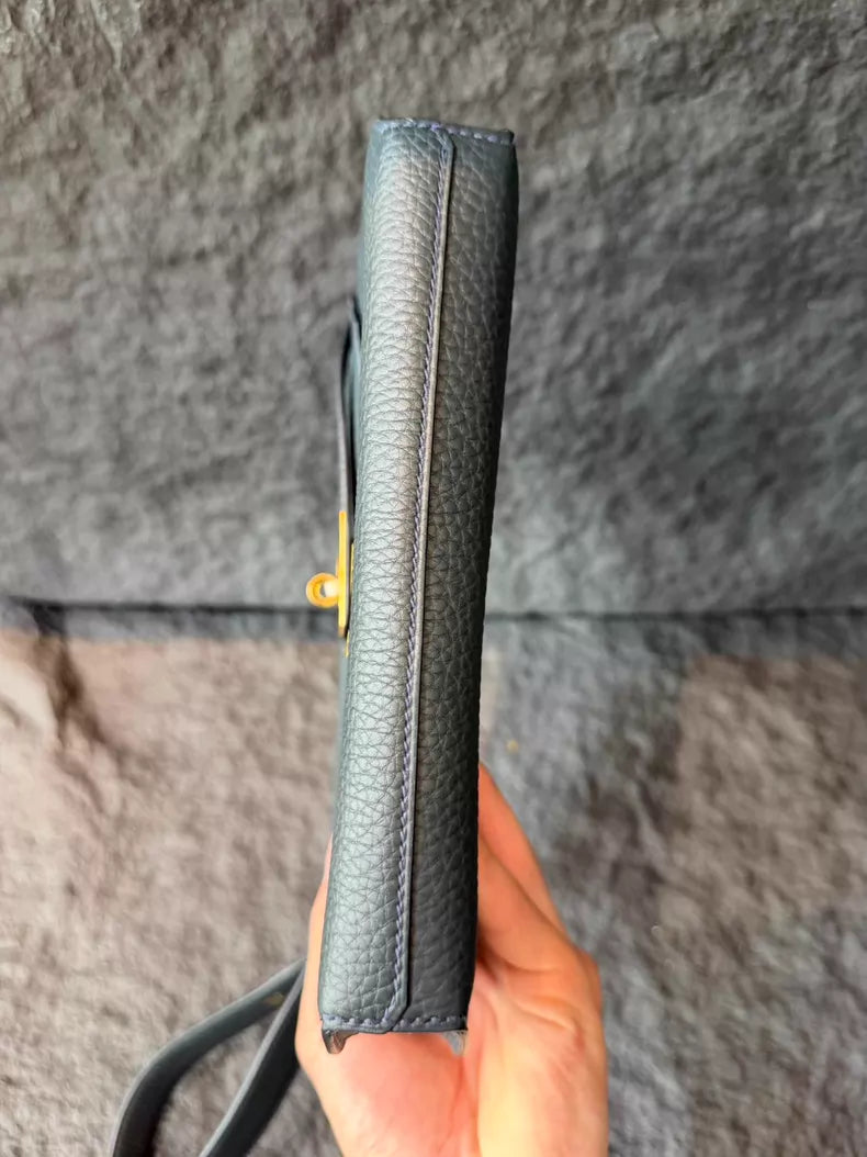 Hermes Hermes Kelly clutch green black