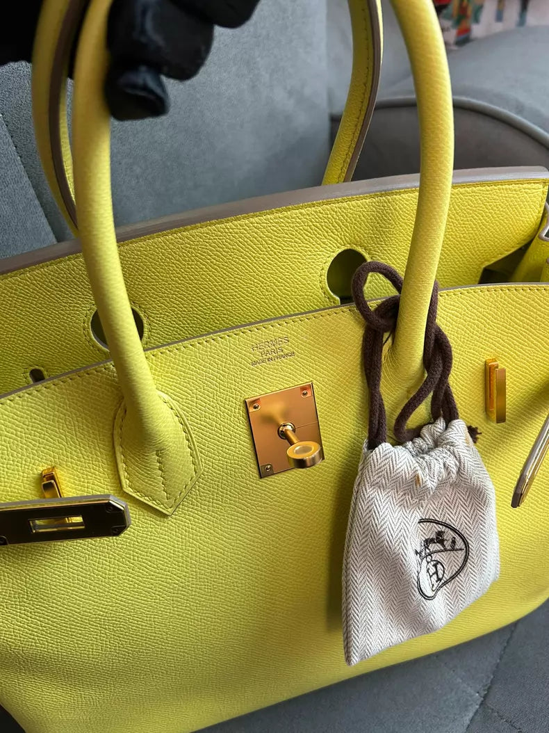 Hermes Hermes birkin30 lemon yellow e