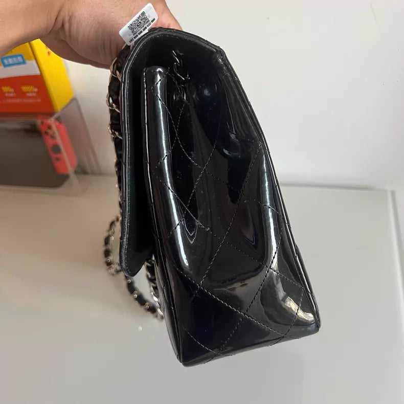 Chanel CF jumbo patent leather 132263